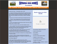 Tablet Screenshot of expandavanhomes.com